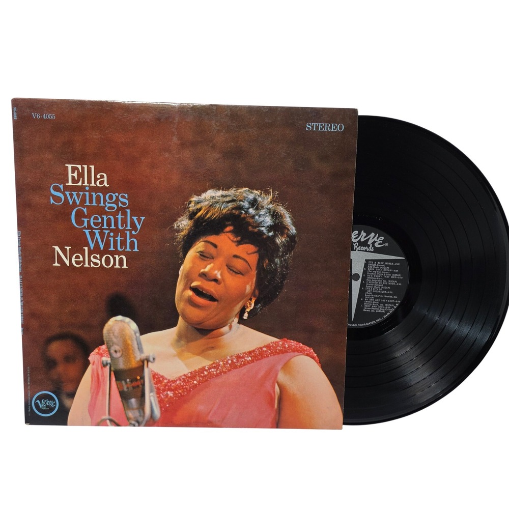 Ella Fitzgerald Ella Swings Gently With Nelson Riddle Vinyl LP Verve V6-4055*